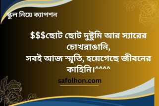 স্কুল নিয়ে ইমোশনাল ক্যাপশন
